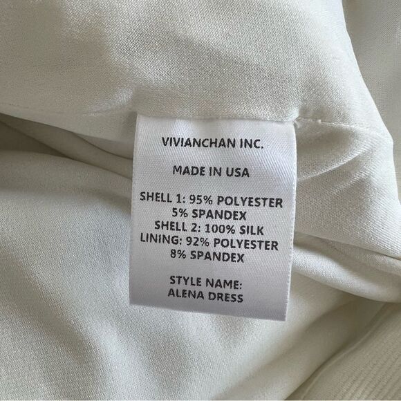 Vivian Chan Alena White Cut Out Mini Dress NWT Size XS - Picture 10 of 12